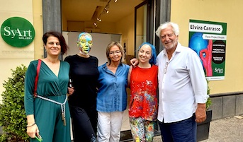 Elvira Carrasco a Sorrento con “Faces Project People”