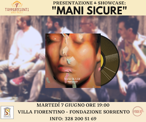 A Sorrento presentazione di “Mani Sicure”, album di Tammurrianti