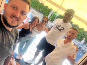 Alcuni campioni Nba a Sorrento per un matrimonio