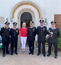 Il generale Rispoli in visita ai carabinieri di Capri