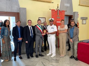 L’equipaggio della Palinuro al Comune di Sorrento