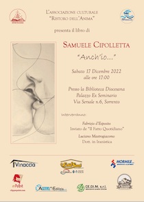 A Sorrento si presenta la raccolta di poesie “Anch’io…” del 15enne Samuele Cipolletta