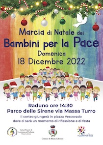 A Massa Lubrense i bambini in marcia per la pace