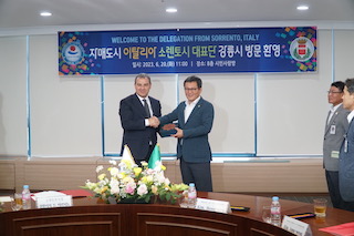 Missione in Corea del Sud per una delegazione del Comune di Sorrento
