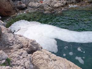 Ancora schiuma sul mare della penisola sorrentina. Claudio d’Esposito (Wwf) contro tutti