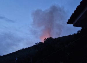 Incendio ai Colli di Fontanelle, distrutta la vegetazione