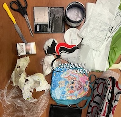 Cocaina in casa, i carabinieri di Sorrento arrestano 49enne incensurato di Positano