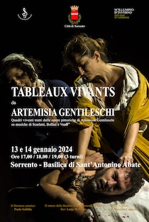 A Sorrento le opere di Artemisia Gentileschi con i tableaux vivants