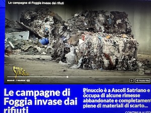 Striscia la Notizia: Rifiuti industriali della penisola sorrentina finiti in Puglia – foto e video –