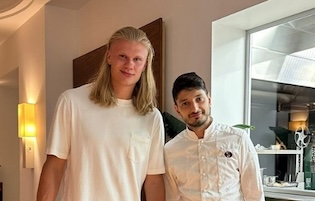 Erling Haaland al Quattro Passi di Nerano