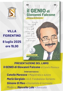 Sorrento. Presentazione del libro del magistrato Catello Maresca su Giovanni Falcone