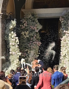 A Sorrento le nozze del calciatore della Fiorentina Rolando Mandragora con la sua Lucia
