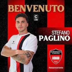 Il Sorrento acquista l’esterno destro Stefano Paglino