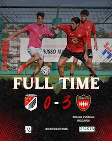 Test con l’Agerola, il Sorrento vince 3-0