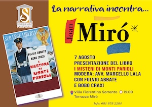 Sorrento. Domani sera la presentazione del libro di Craxi e Abbate