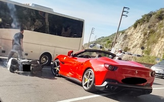 Non solo Leclerc a Baku, incidente per la Ferrari anche sulla Sorrentina