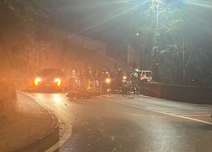 Vico Equense. Incidente nella notte, grave un centauro