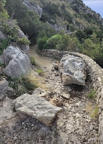 Massa Lubrense. Frana lungo la via Minerva, chiusa la strada per Punta Campanella
