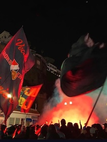 La festa dei tifosi per gli 80 anni del Sorrento Calcio