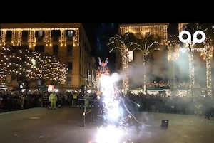 Sorrento. Lo spettacolo del Ciuccio di fuoco – video –