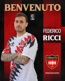 Il Sorrento ufficializza l’acquisto dell’attaccante Federico Ricci