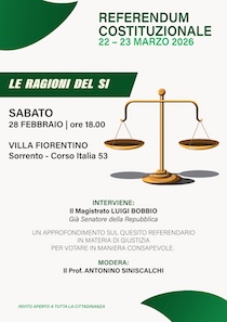 Sorrento. Incontro sulla riforma della giustizia con il magistrato Luigi Bobbio