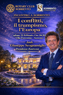 Sorrento. Incontro con il manager e diplomatico Scognamiglio per parlare di Trump, guerre ed Europa