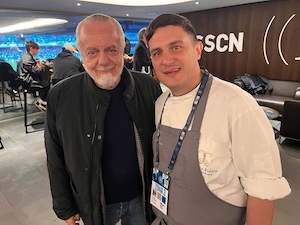 Meta. Le prelibatezze di chef Pietro Rossi allo stadio Maradona