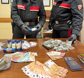 Meta. Corriere della droga incensurato arrestato dai carabinieri