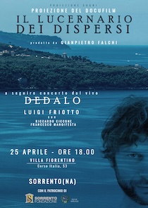 Sorrento. Doppio evento a Villa Fiorentino: Proiezione del docufilm “Il lucernario dei dispersi” e concerto del trio Friotto-Ciccone-Mangifesta