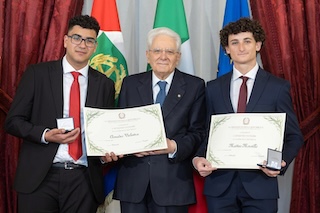 Massa Lubrense. Matteo Morvillo e Amedeo Valestra premiati dal presidente Mattarella