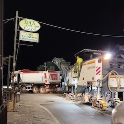 Sorrento-Massa Lubrense. Iniziati i lavori per riasfaltare la provinciale 7