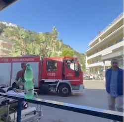 Sorrento. Incendio all’ospedale, evacuato il pronto soccorso – video –