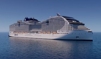 In arrivo nel golfo di Napoli la nuova Msc World Asia