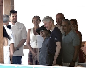Massa Lubrense. Bill e Hillary Clinton a pranzo a Lo Scoglio