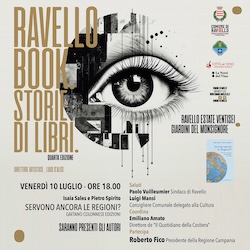 Il governatore Roberto Fico inaugura il Ravello Book 2026