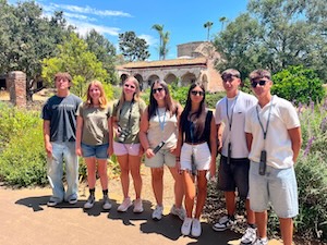 Sorrento. Studenti in visita a Dana Point in California