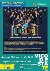 Vico Equense. Serata dedicata alla musica napoletana