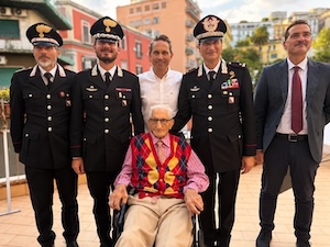 L’Arma dei Carabinieri in festa per i 102 anni del brigadiere Giuseppe Mele