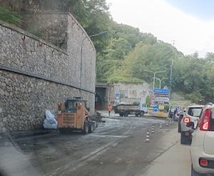 Penisola sorrentina. Nel tardo pomeriggio di oggi la riapertura del tunnel Santa Maria di Pozzano