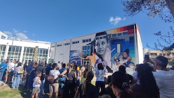 Sant’Agnello. Presentati i murales realizzati nella nuova scuola media – foto –
